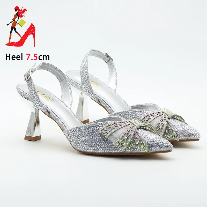 Sandales Parker pointues pour femmes, Slingback Bowkont pour dames, talons hauts fins, biscuits de luxe, chaussures de banquet de fête, nouveau, été, 2024