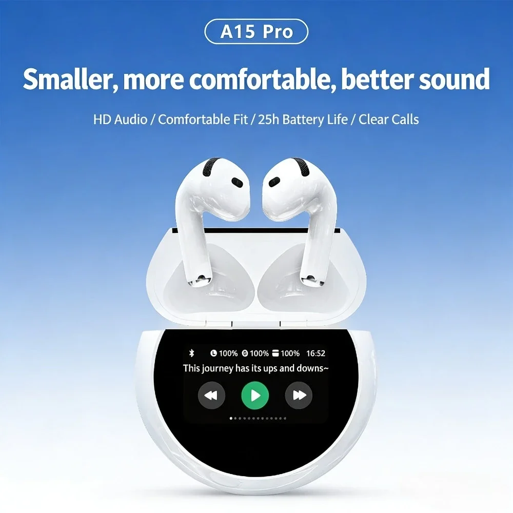 Ultra Long Battery Life Wireless Earphones Stereo HD Sound for E‑Sports Games Music Movie Watching Daily Entertainment Life