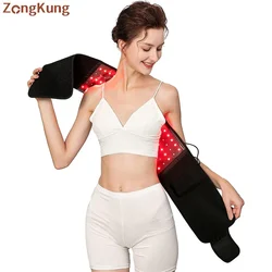 105pcs LED Red Light Infrared Therapy Belt 660nm/850nm Waist Pad For Burn Fat Slimming Joint Pain Relief Device