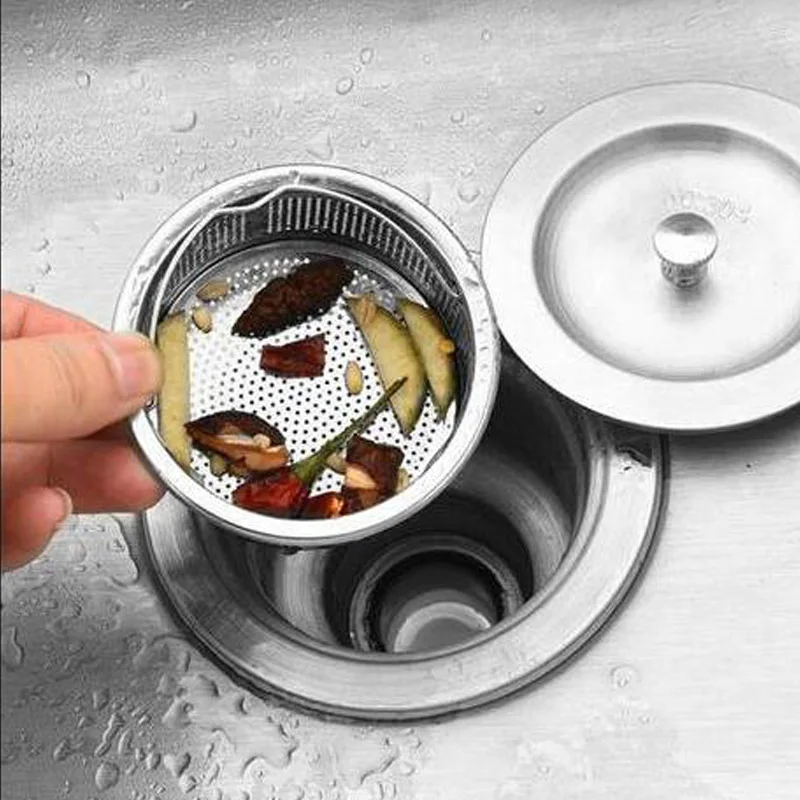 Kitchen Sink Filter Sink Strainer Drain Hole Filter Trap Waste Screen Hair Floor Drain Stopper Bathroom Accessories