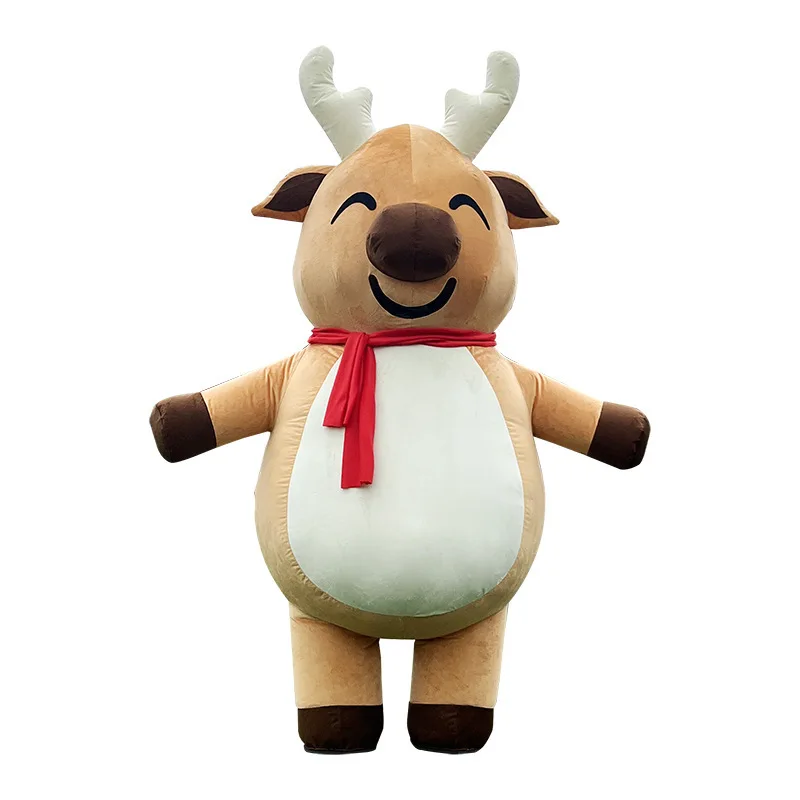 زي أداء كرتوني قابل للنفخ من سانتا كلوز، فستان مناسبات للبالغين #1