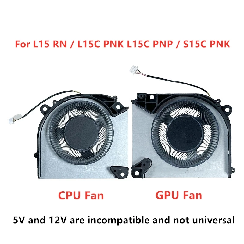 

Brand Original New Laptop CPU GPU Cooling fans For MACHENIKE L15 RN / L15C PNK L15C PNP / S15C PNK 12V 5V