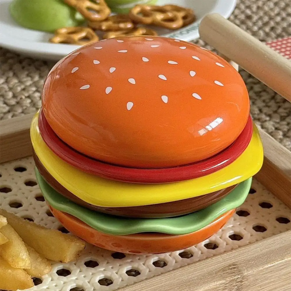 

6-Layer Salad Bowls Burger Dinner Plate Irregular Dessert Plates Ceramic Tableware Cute Rice Bowl Food Container Gifts