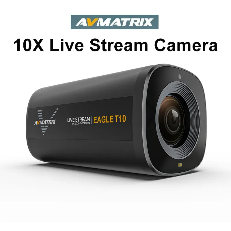 

AVMATRIX Eagle T10 10X Zoom TOF Autofocus Live Stream Camera Wide Angle Shot Type-C USB & HDMI-compatible 5 Million Pixels