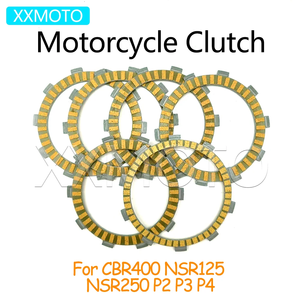 

For Honda CBR400 CBR 400 NSR125 NSR250 NSR 125 150 P2 P3 P4 Motorcycle Clutch Plates Friction Disc Kits Accessories