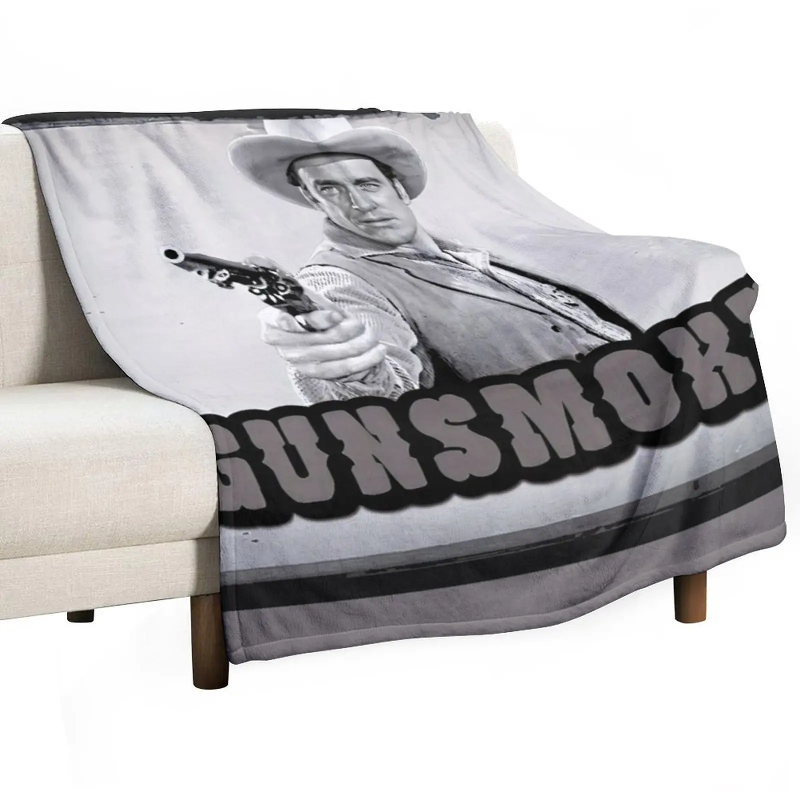 Gunsmoke Film Negative Throw Blanket Luxury Baby Comforter Cute Plaid Blankets