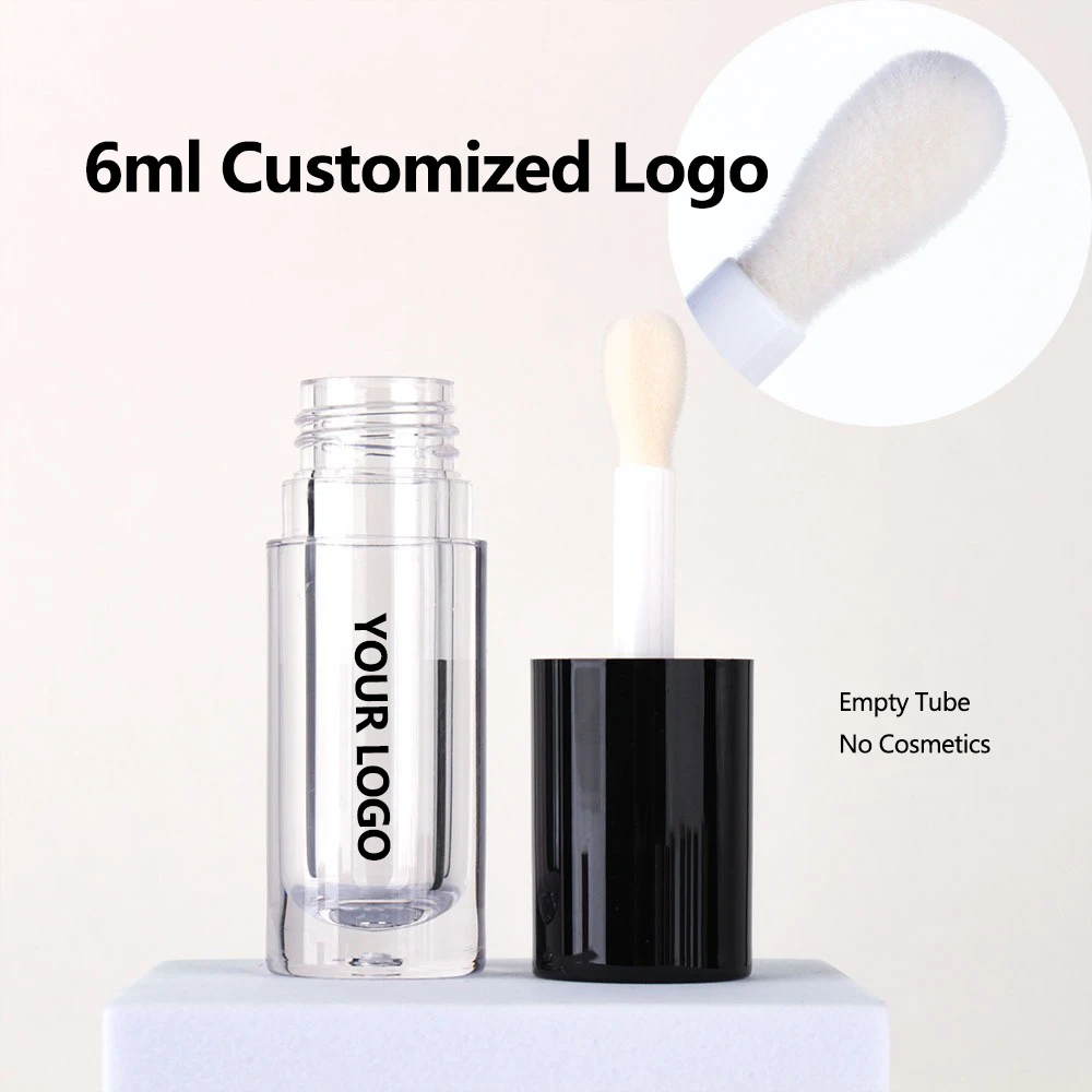 【Logo Custom】50Pcs Customized 6ml Thick Rod Lip Tube Packaging and Packaging Suitable for Lipstick/lip Gloss Factory Wholesale