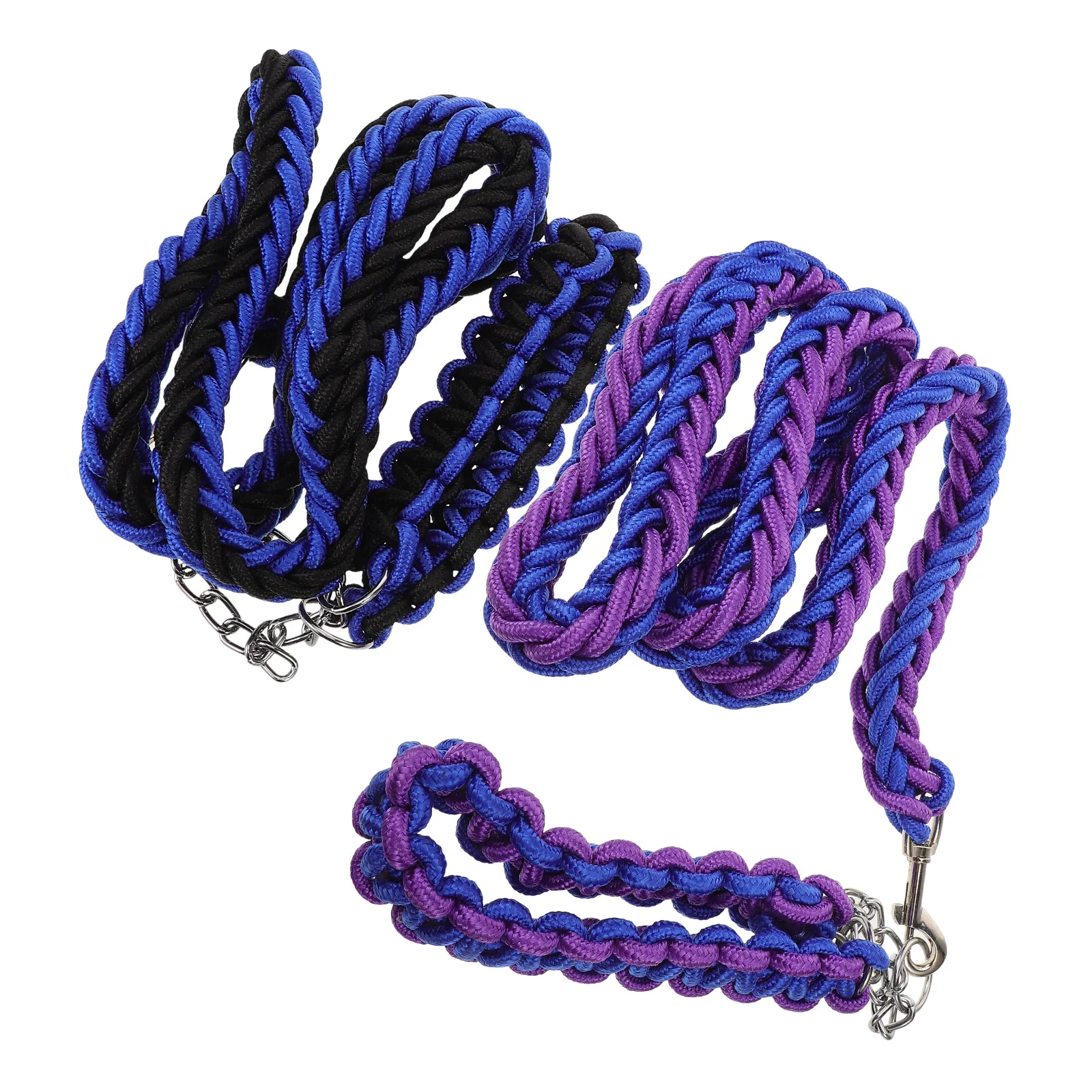 

2Pcs Dog Tie Out Tether Leash Heavy Duty Nylon Dog Chain for Camping Outdoor Pet Yard Walking Leash Outdoor Chain
