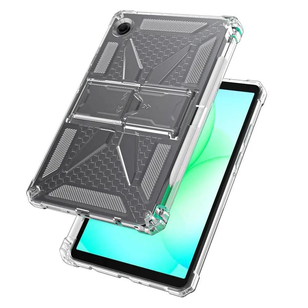 

Anti-fall Tablet Stand Cover Scratch Resistant Shockproof Protective Case TPU with Pen Slot for Galaxy Tab A11/A11 Plus