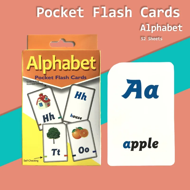 

《Enlightenment Cognition 26 English Alphabet Teaching Cards》English Alphabet Teaching Cards for Early Learning and Cognition