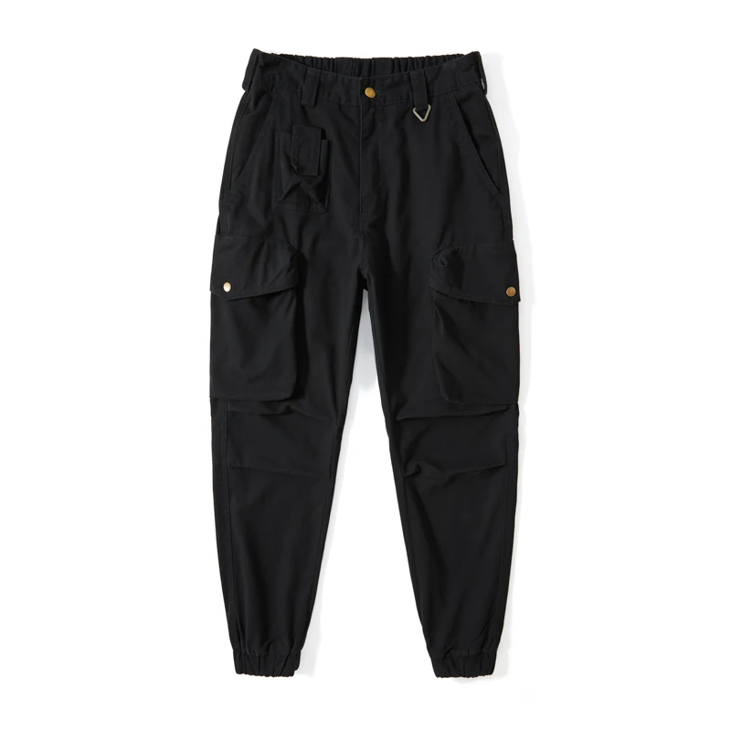 KSTUN Men's Cargo Harem Pants Elastic Waist Loose Fit Jogger Pants Outdoor Hiking & Climbing Pants Workwear Khaki Navy Blue Camo