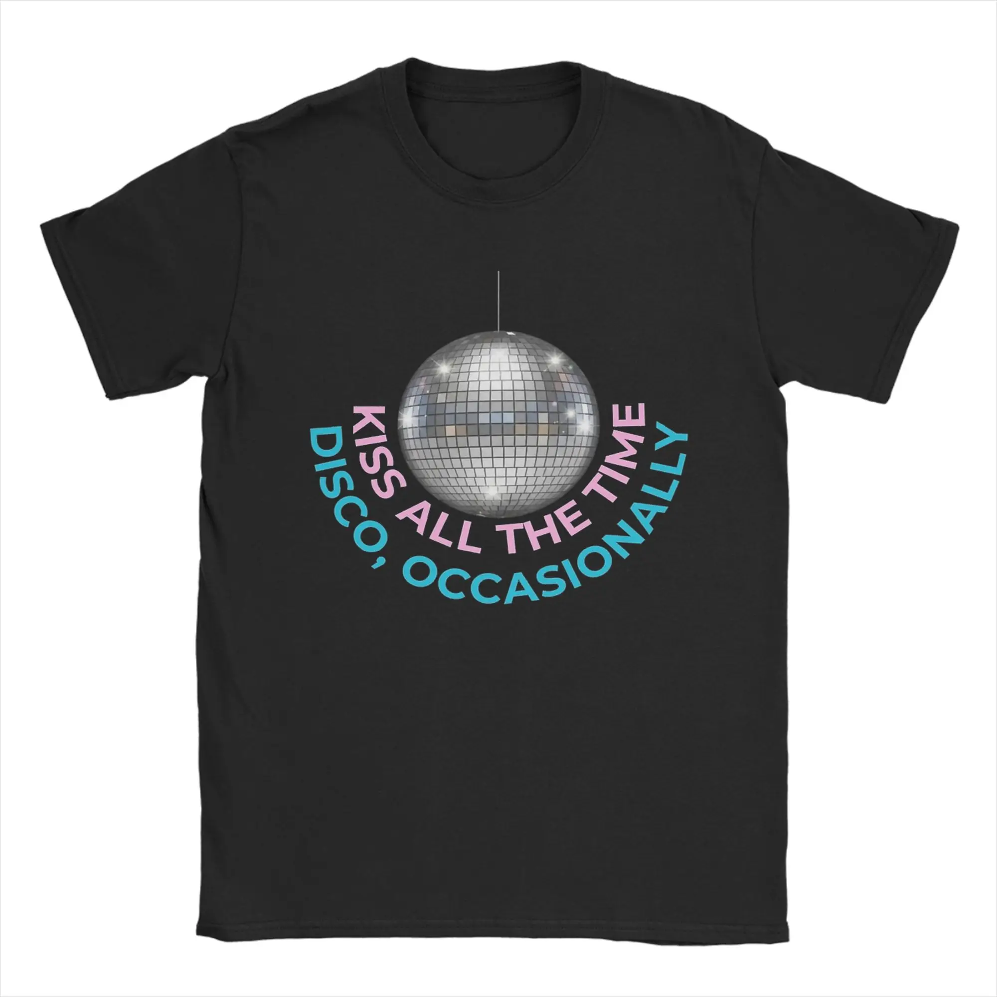 2026 Men's T-Shirt Harrys Styles Kiss All The Time Disco Occasionally Cotton Tee Shirt Short Sleeve Aperture T Shirt Crewneck