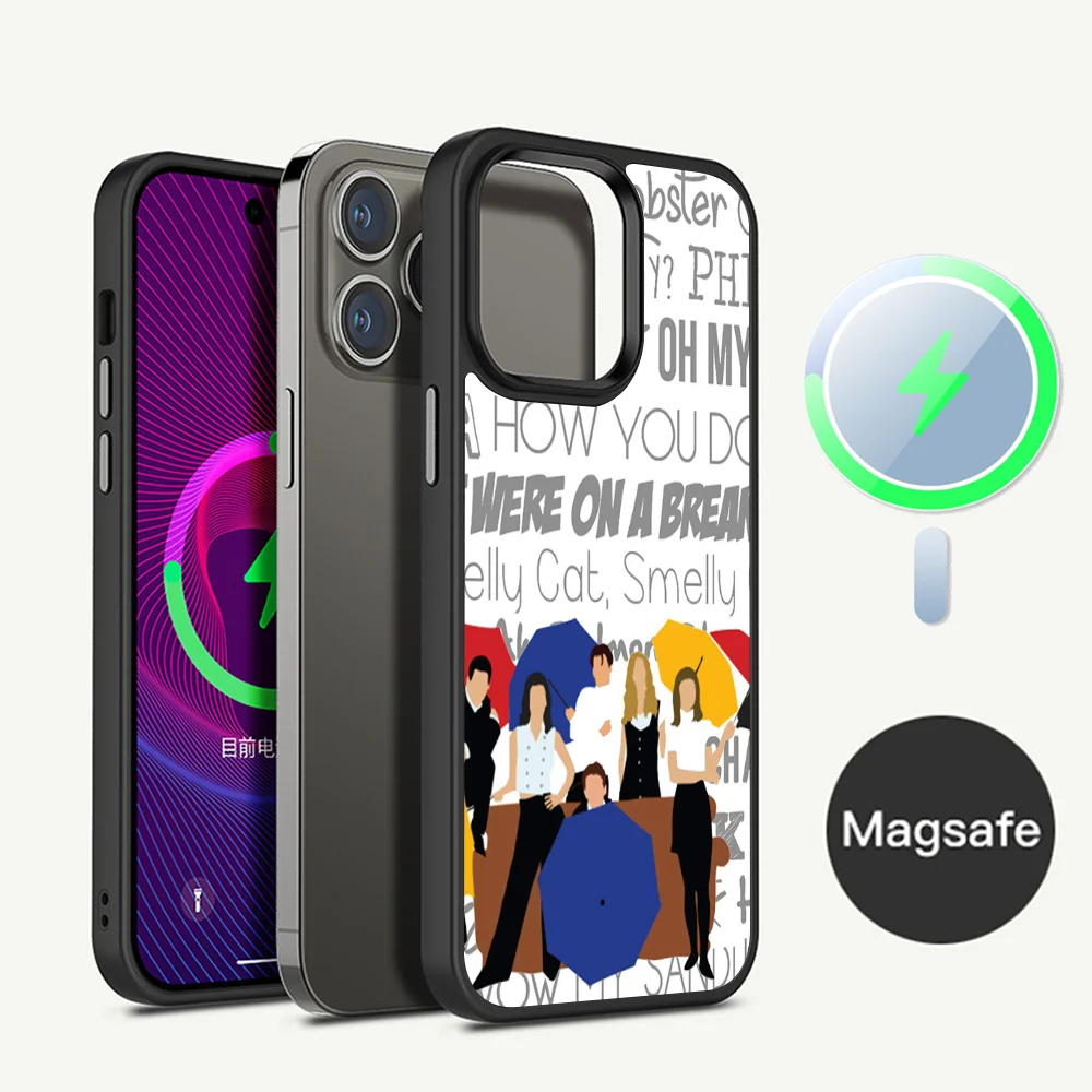 

Movie Friends Phone Case Magnetic Case For iPhone 16 14 13 12 11 15 Pro Max Plus For Magsafe Wireless Charge Cover