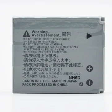 Suitable for Canon NB-6LH, SX600, S120, SX700, SX520, 510, 275, 285, IXUS85 and IXUS95 batteries