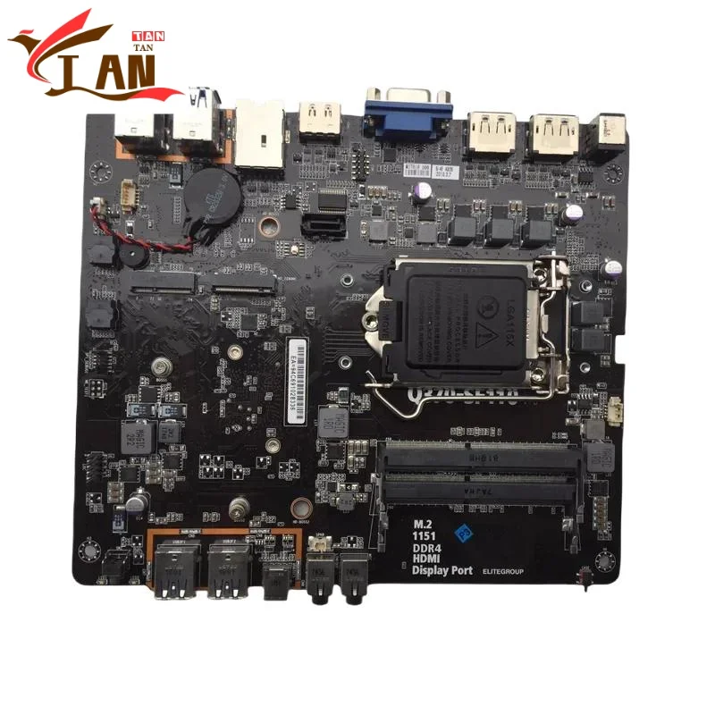 For ECS Q370-SF110 Motherboard Support 8th Generation CPU LGA 1151 DDR4 Mainboard 100% Tested Fully Work Tan