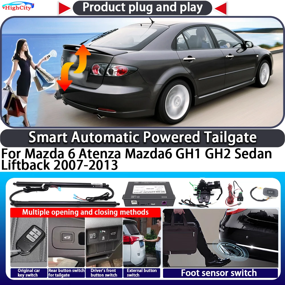 

For Mazda 6 Atenza Mazda6 GH1 GH2 Sedan Liftback 2007-2013 OEM Smart Automatic Powered Tailgate Key Control Close Power Tailgate