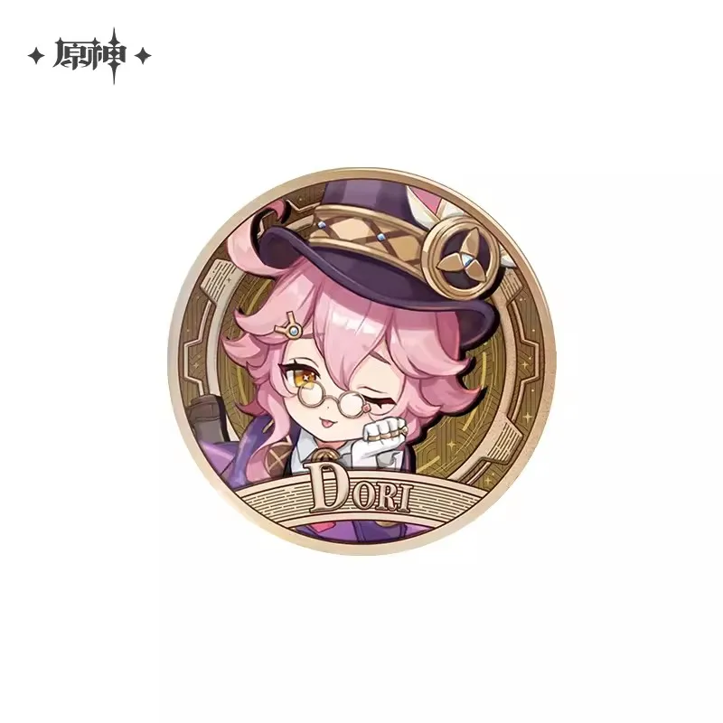 Game Genshin Impact Official Original Yae Miko Sigewinne Tartaglia Dori Badge Brooch Pin Bags Accessories Cosplay Gift Pre-order