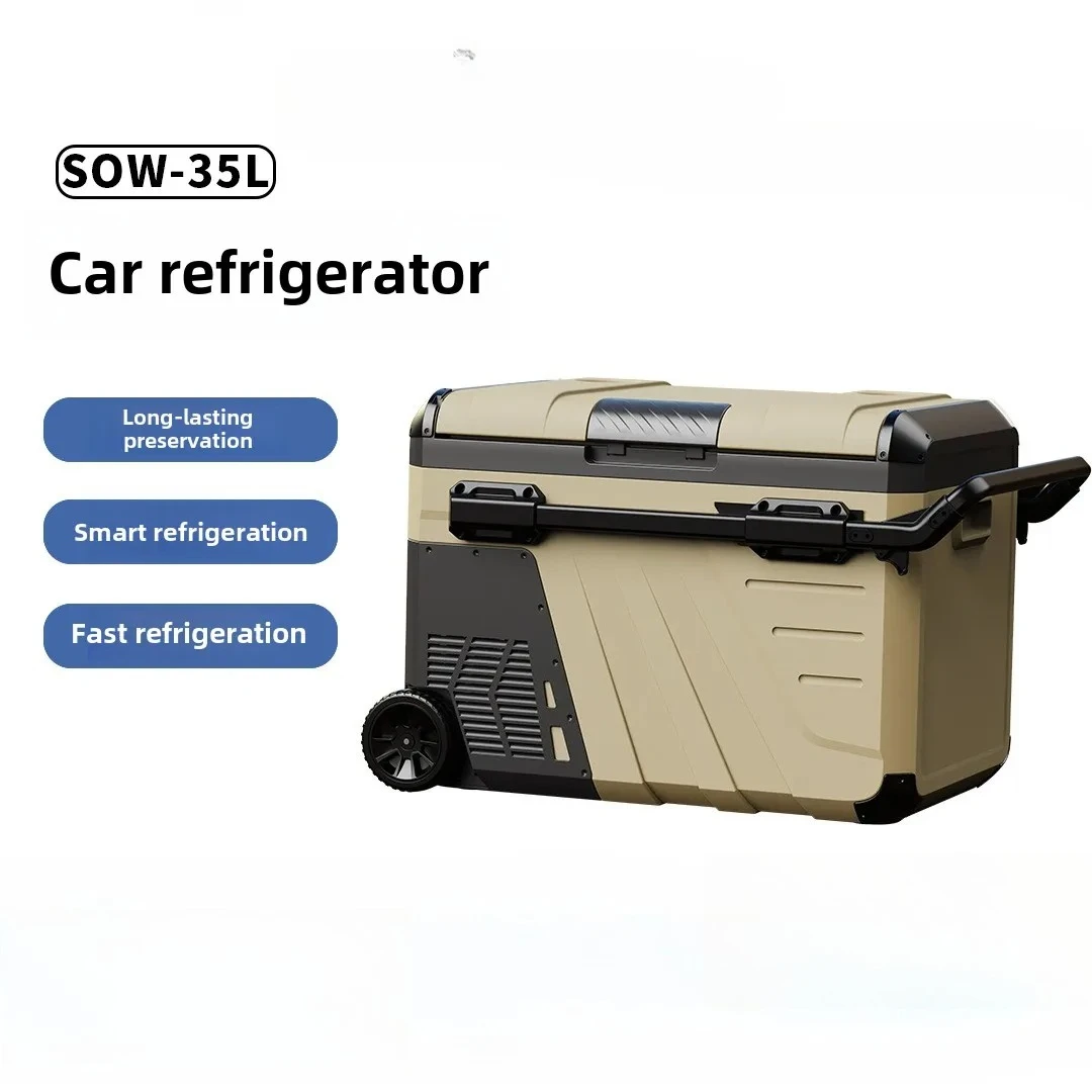 35 liters car outdoor refrigerator compressor camping portable tie rod system