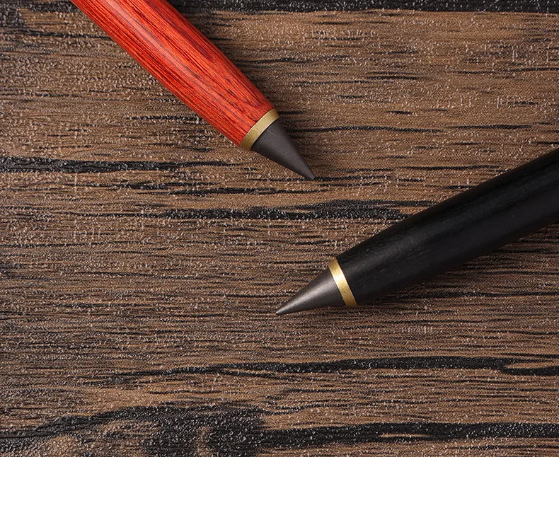 1 Stück Holz-Ewigkeitsstift HB mit 5 Stifteinsätzen, muss nie angespitzt werden, bruchsicher, ideal für Schüler, zum Skizzieren und Zeichnen, hochwertige Ausführung. – Detail 9