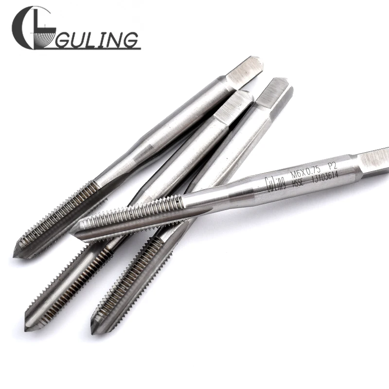 GULING HSSE-M35 متري اليد الحنفية M6X0.2 المسمار مستقيم الأخدود غرامة صنبور لولبي (غير قياسي الطلب لا يدعم المرتجعات)