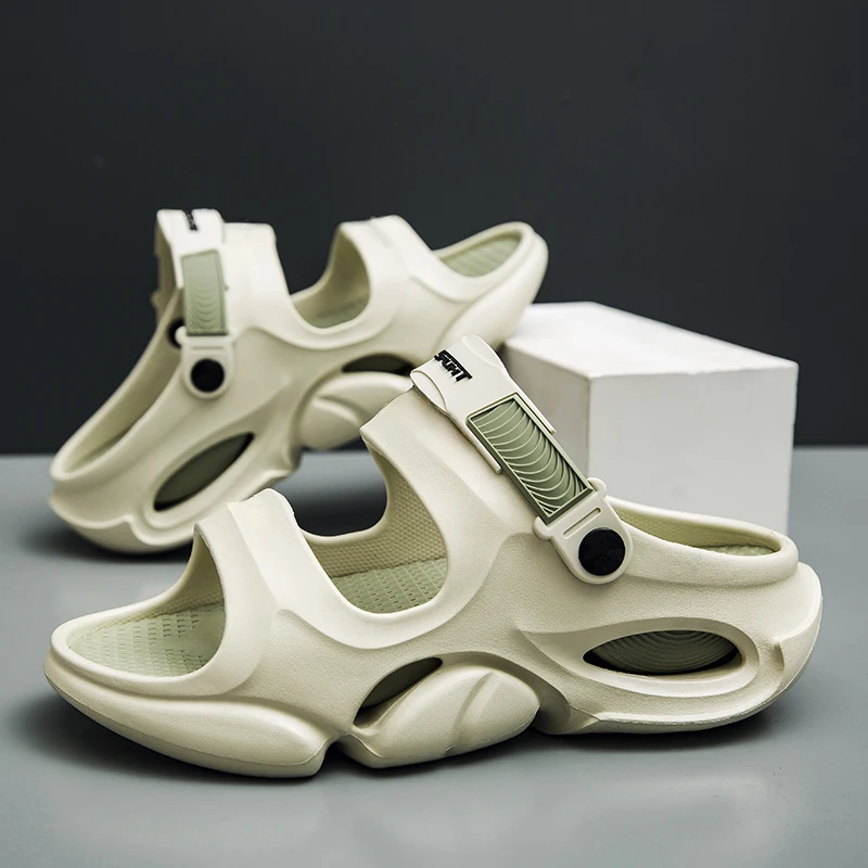 

Men's and Women's Thick-Soled Slippers, Dual-Purpose, Non-Slip, Wear-Resistant, Home Indoor and Outdoor Beach Sandals