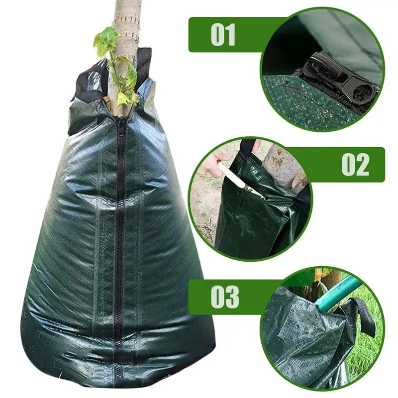 Tree Watering Bag 20 Gallon Drip Irrigation Bag Tree Watering Pouch Slow Release Bags Garden Automatic Watering Tool For Planted