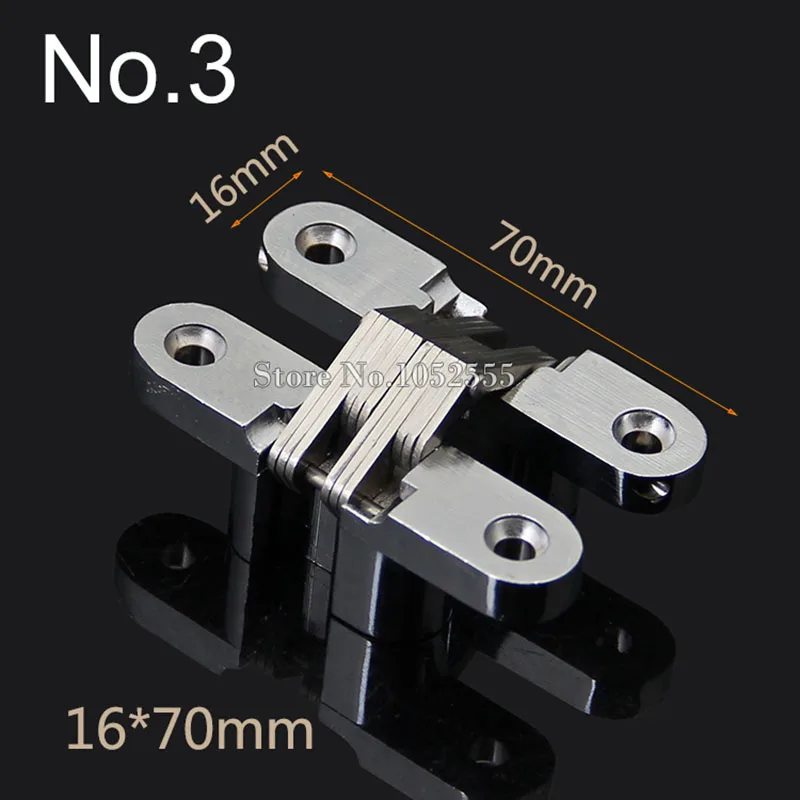 

Brand New 10PCS Invisible Hidden Cross Door Hinges Stainless Steel Cupboard Cabinet Folding Door Hinge Loading 20KG/PCS