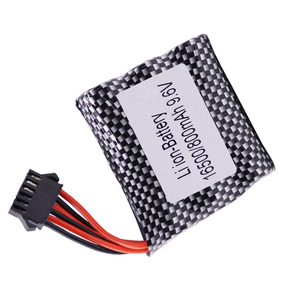 Batteria agli ioni di litio 9.6V 800mah per 9115 9116 S911 S912 RC Car Truck aggiornamento di ricambio batteria ricaricabile 9.6V per macchinina 1