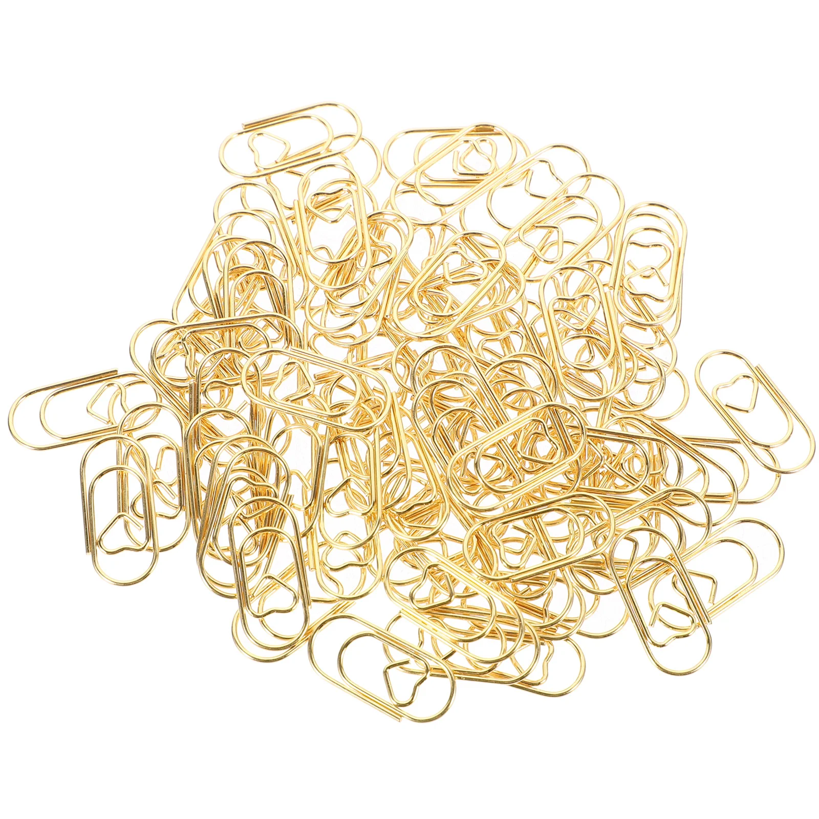 100 Pcs Paper Clip Clips Document Fixing Fine Small Knitting Multi-use Metal Cute Student