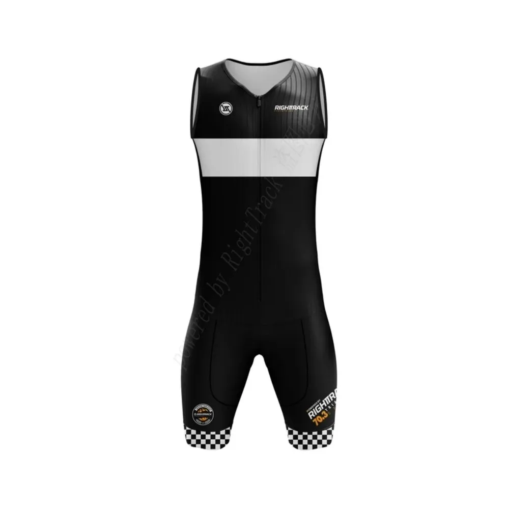 

Righttrack Sport Triathlon Suit Men's Sleeveless Trisuit Cycling Skinsuit Running Speedsduit Swimming Jumpsuit Road Bike Sets