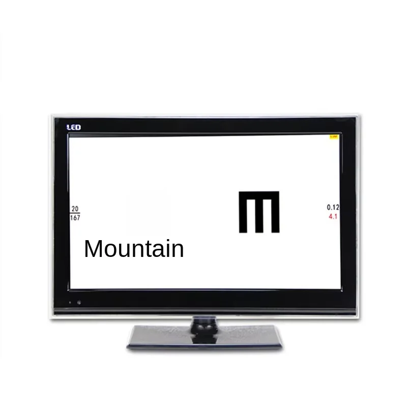 Gráfico de visão LCD de 21,5 polegadas Instrumento oftálmico Gráfico de visão próxima Gráfico de visão digital