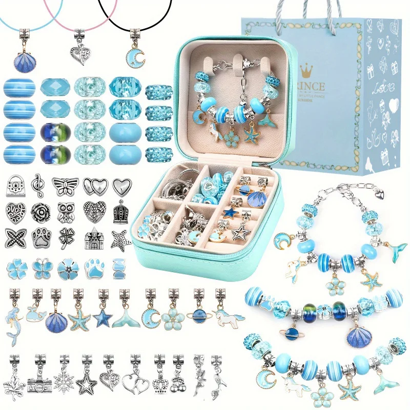 Wyprzedaż 2025 DIY Koraliki do samodzielnego tworzenia, łańcuszek z koralików, zawieszka, smycz, skórzane magiczne pudełko z koralikami, świąteczne dopasowanie kolorów