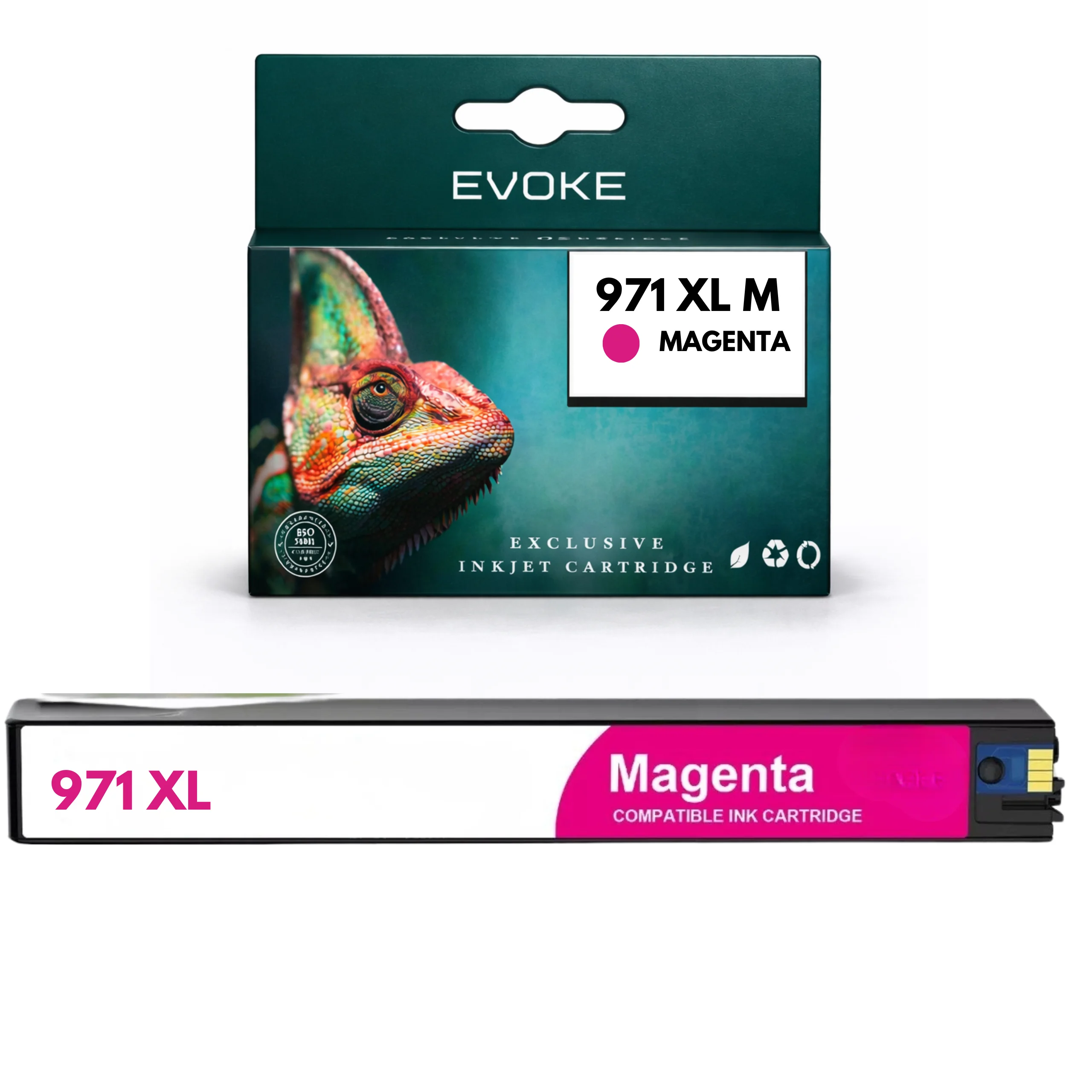 Evoke Compatibele Inkt voor Hp 971 XL 971XL Cn627Ae Magenta Officejetpro X451Dw X476 X551Dw