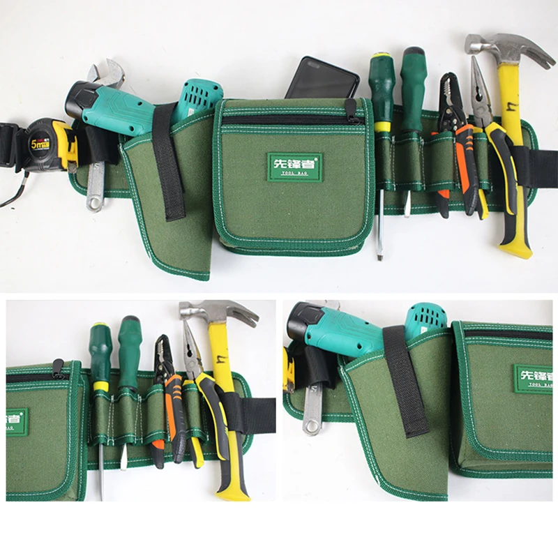 حقيبة خصر عملية من القماش متعددة الوظائف، حقيبة خصر مقاومة للماء، مجموعة أدوات إصلاح الأجهزة، حقيبة خصر للجيب #1