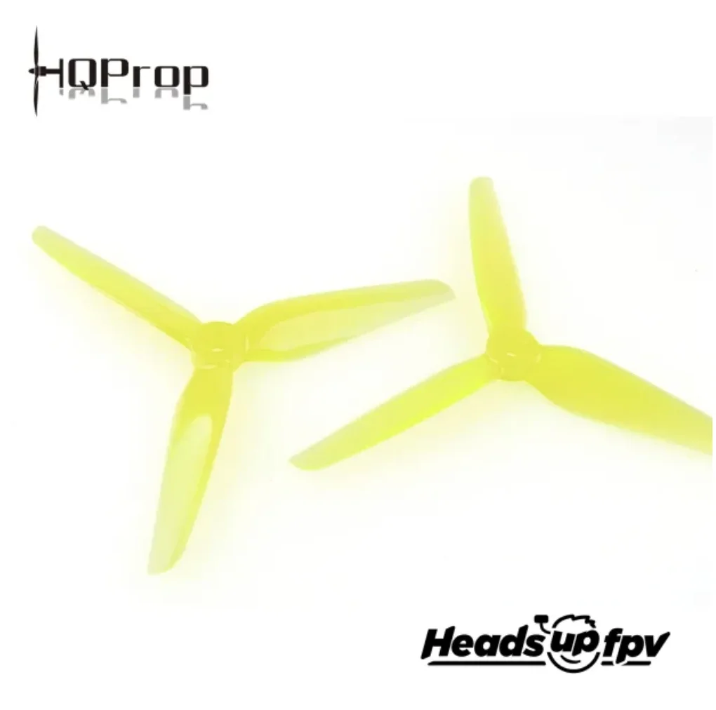 HQProp R38 Headsup Racing, CW CCW, 5.1 ", 5.1", CW, 5.1 ", hélice de poli carbonato, compatível com FlyRC FPV, Quadro RC, 20 peças, 10 pares