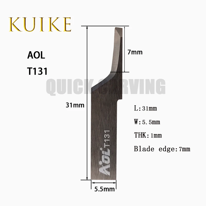 Imagem -04 - Aol T131 T033 T133 T038 T138 Lâmina de Carboneto de Tungstênio Faca Oscilante Máquina de Corte Cnc Faca de Arrasto Cortador de Lâmina Vibratória