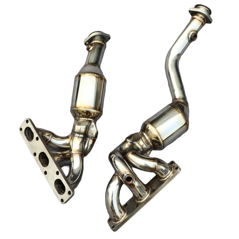 Exhaust Manifold Downpipe for BMW 325/330 E46 2.5L/3.0L 2001-2012 Stainless Steel Exhaust Tube High Flow Header Enhancement