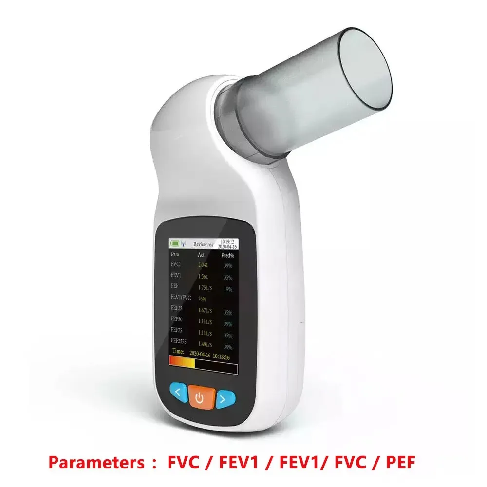 SP70B Digital Spirometer Espirometer Clinic Home Breathing Lung Fuction Diagnostic Device Mouthpieces