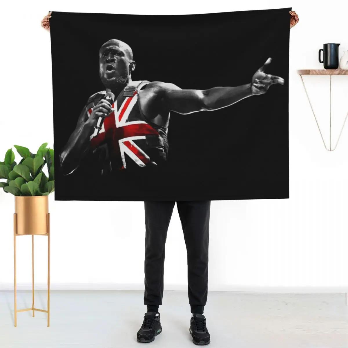 

Stormzy - Glastonbury 2019 Throw Blanket Flannel Fleece Soft Warm Throw Blanket