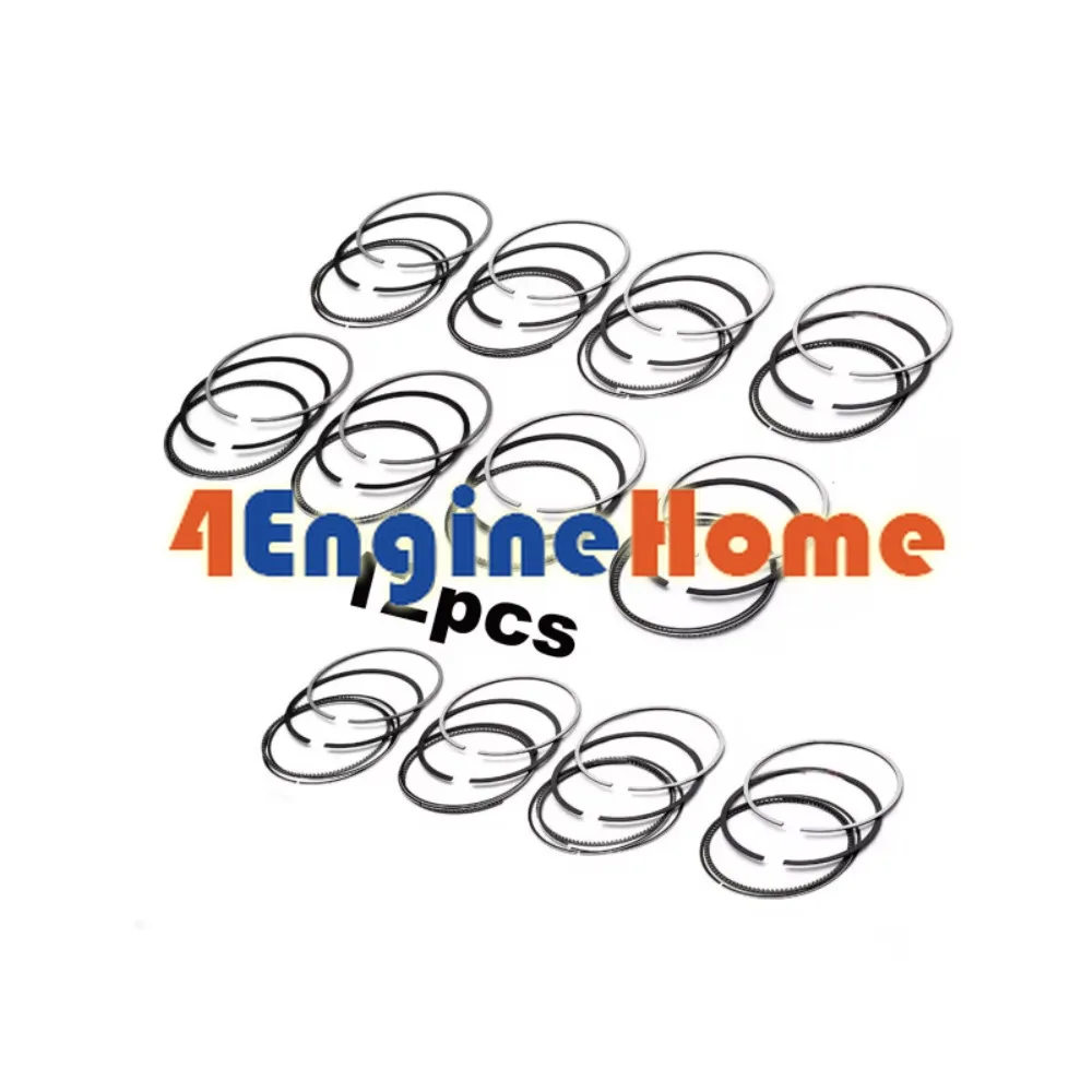 12x Piston Rings Set STD For Bentley Flying Spur Continental GT 6.0T W12 BWR CKH