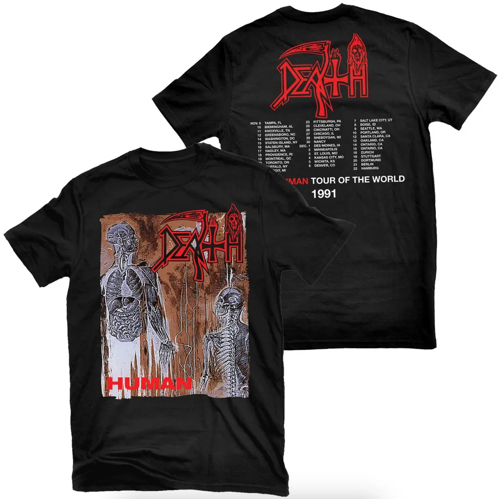 Rare DEATH Band Graphic Cotton T-shirt Unisex Summer Short Sleeve Fashion Brand Tee Luxury Casual Vintage Retro Top