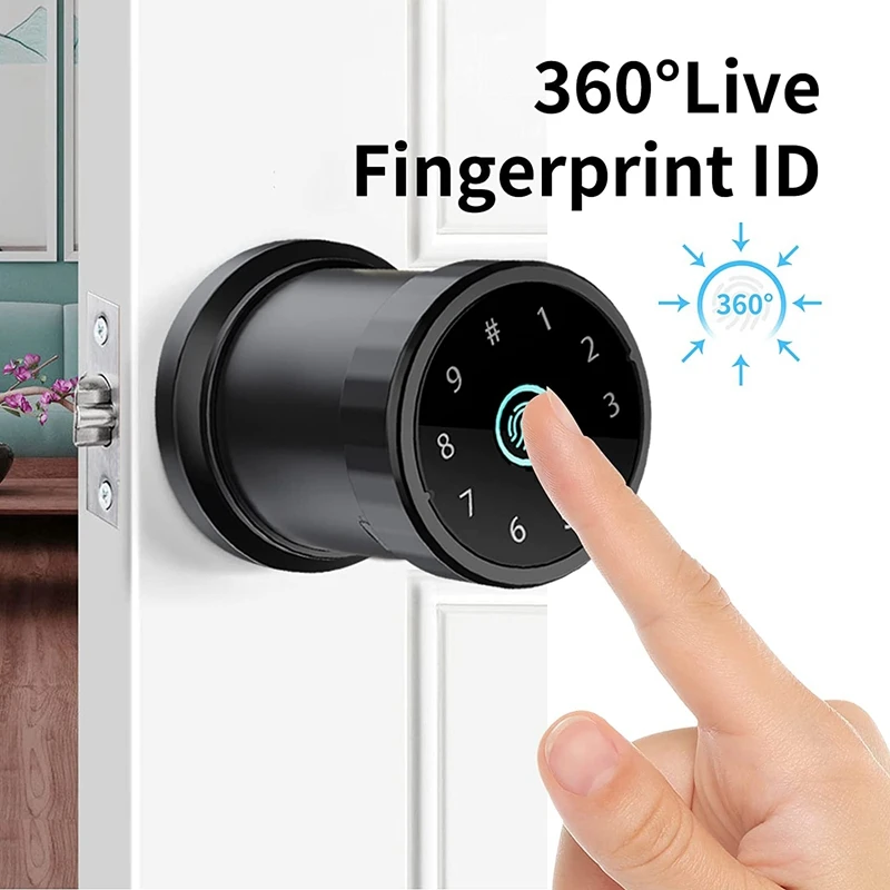 F20 Smart Indoor Lock Contact Screen Digital Password Door Lock Support Fingerprint Password Mobile APP