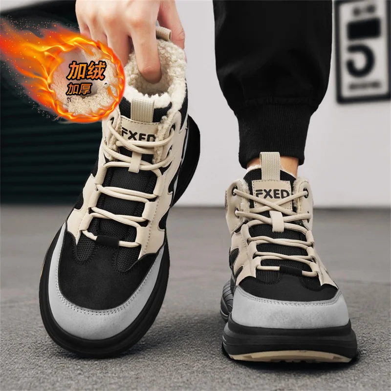 Shoes for Men Platform Sports Shoes Soft and Comfortable Sports and Leisure Cotton-padded Casual Sneaker Male Sneakers All-match - view 5