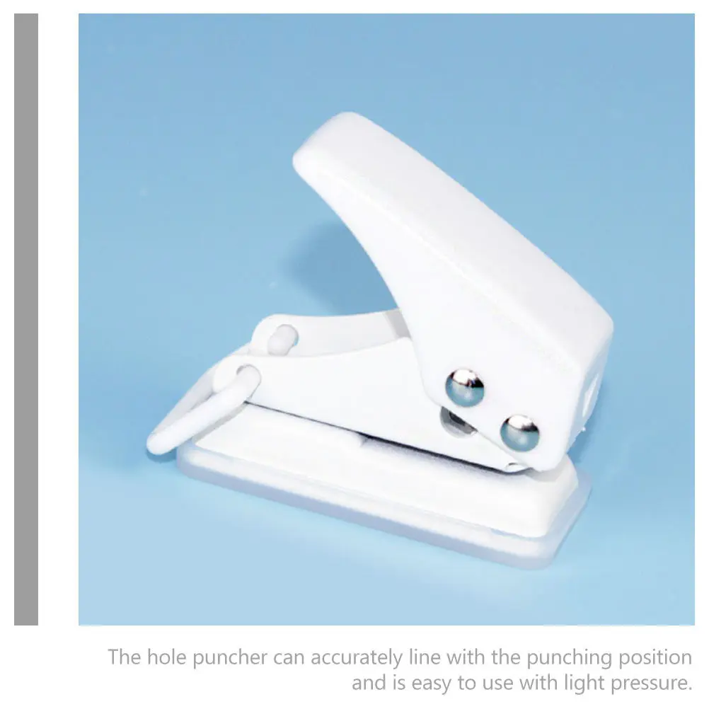 4Pcs Single Hole Puncher Set – Plastic & Metal, Light-Pressure Craft Paper Punch for Book Binding, Wallpaper, DIY