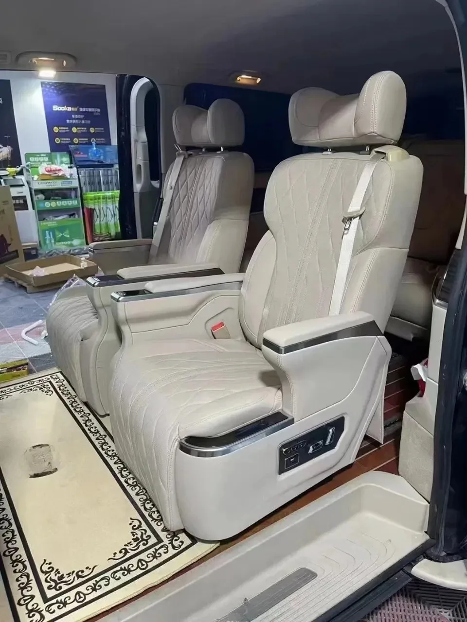 Original Leather V Class W447 Luxury Adjustable Smart Electric Business Car Seat for Vito Metris VIP MPV Sprinter Conversion