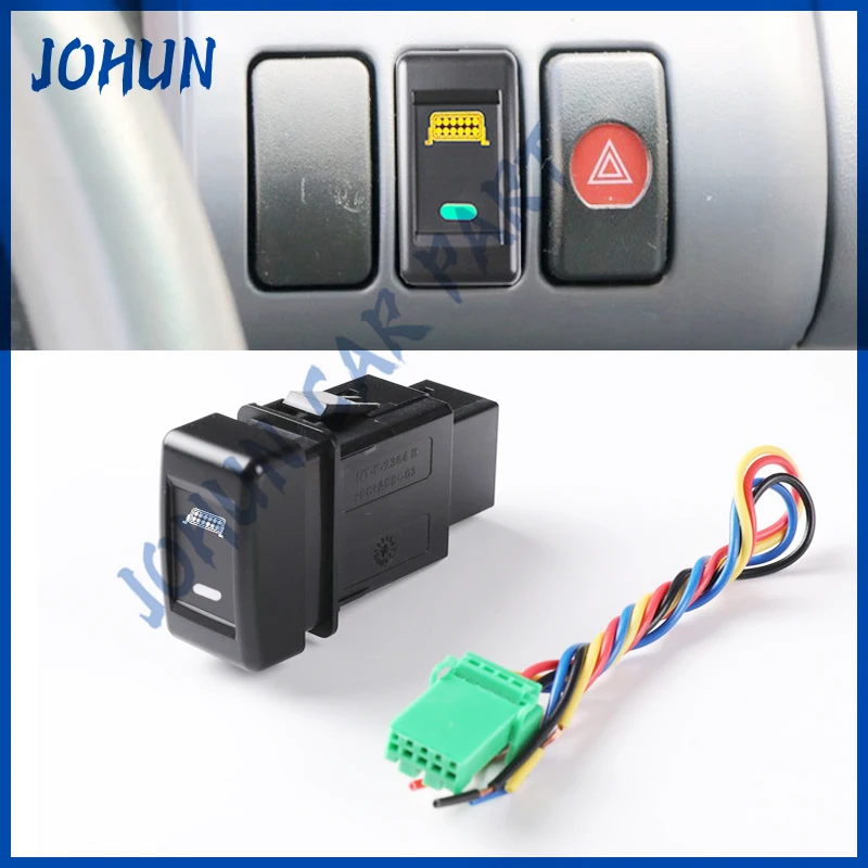 Car LED DRL lamplight Music Fan Switch Automobile Module Fan Radar Power Supply Switch Button For Isuzu KV100 KV600 K600 700P