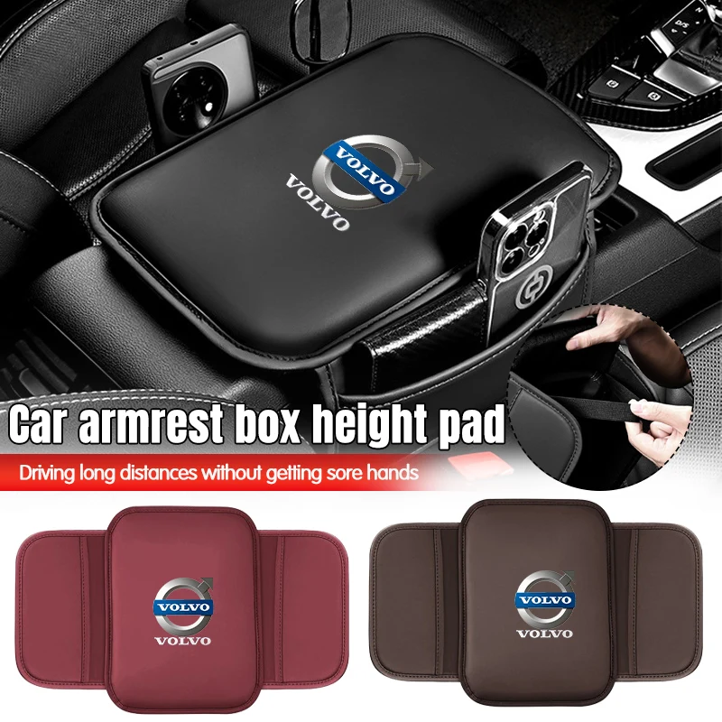 Car Armrest Box Mat Stowing Tidying Cushion Protective Pad For Volvo XC90 V90 V60 XC60 V40 S80 S60 S90 C40 XC40 V70 XC70 C3 S90