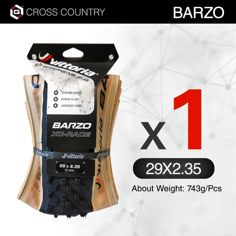 VITTORIA BARZO 29 27.5 MTB Inches Tubeless Tire TNT Graphene2.0