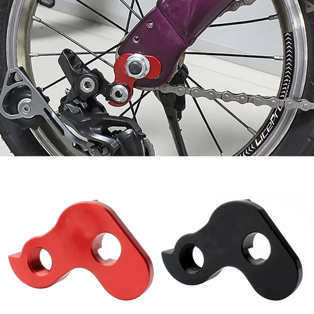 

Bike Foldable Bicycle Aluminum Alloy Rear Derailleur Tail Hook Rear Shifting Single-speed Modified Bike Rear Derailleur Hanger