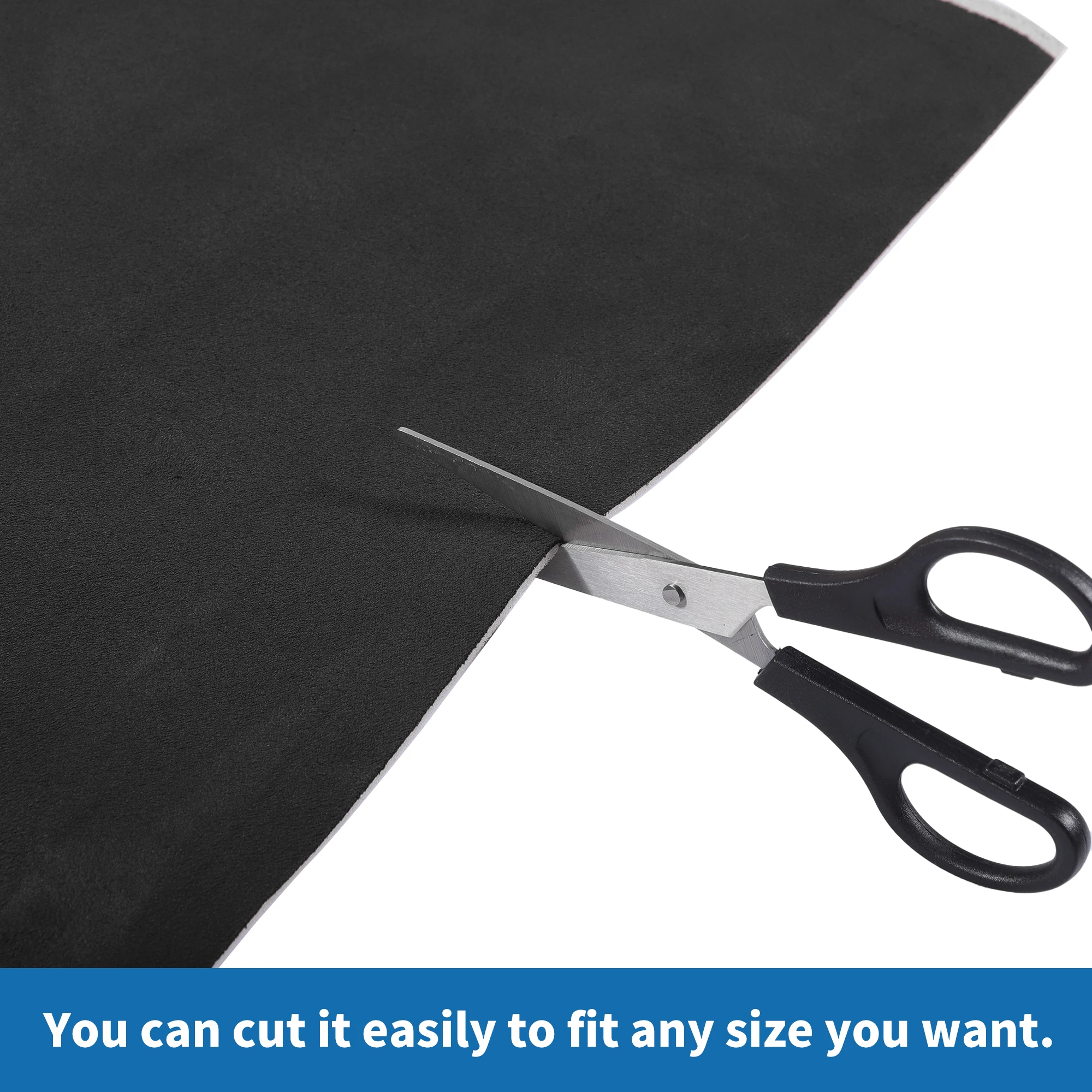 UXCELL 150G Headliner Fabric 3mm Foam Backing Interior Trim DIY Roof Repair Replacement Suede Fabric Black 137x145cm 183x145cm